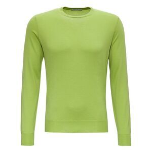 Gaudenzi Men Green Crewneck Sweater In Wool Blend Man